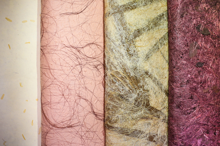 Old mulberry paper, colorful tone.の写真素材
