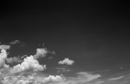 Black and white sky with cloud.の写真素材