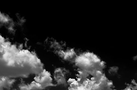 Black and white sky with cloud.の写真素材