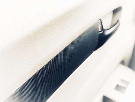 Soft focus of the inner door handle of the car.の写真素材
