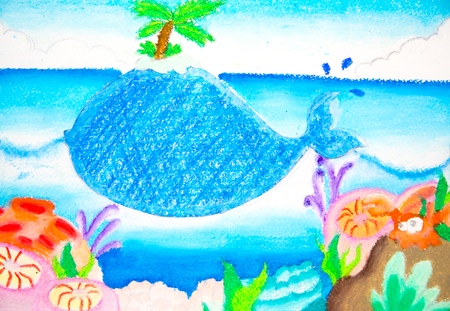 Abstract watercolor on white background. Hand drawn by watercolor paintsの写真素材