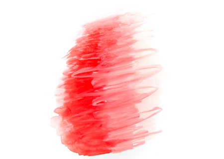 Abstract watercolor on white background. Hand drawn by watercolor paintsの写真素材