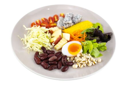 Healthy eating with fresh mix salad. Thailand food.の写真素材