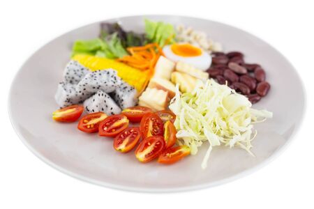 Healthy eating with fresh mix salad. Thailand food.の写真素材
