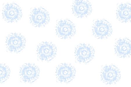 abstract background with blue snowflakes pattern.の写真素材
