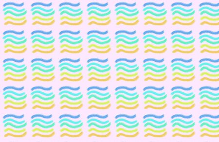 colorful waves pattern on pink blackground.の写真素材