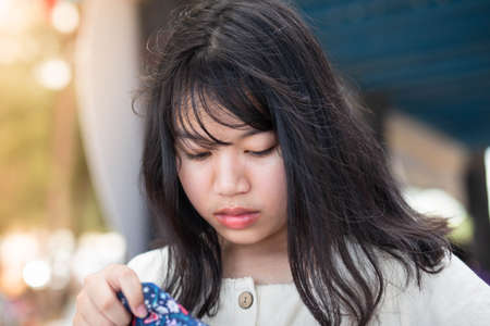 Portrait of a woman.の写真素材