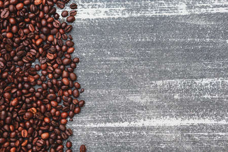 roasted coffee beans, can be used as a background.の写真素材