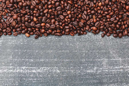 roasted coffee beans, can be used as a background.の写真素材