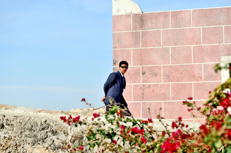 HAVANA, CUBA, MAY 6, 2009  Cuban security guards in Fit Cuba 2009 tourism festival in Havana, Cuba, on May 11th, 2009 のeditorial素材