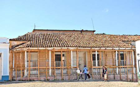 TRINIDAD, CUBA  MAY 8, 2009  The oldest house of Trinidad, Cuba, on May 8th, 2009のeditorial素材