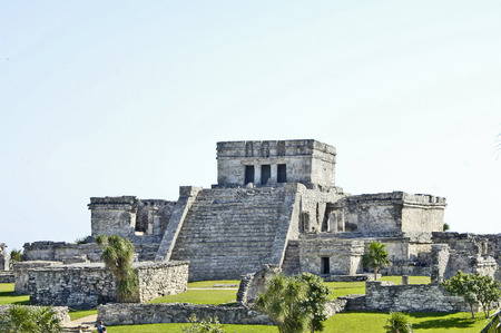 Tulum, Yucatan, Mexico, 2007  Archeological ruins, built by the Mayas