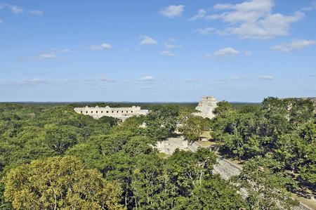 Uxmal, Yucatan, Mexico, 2007  Archeological ruins, built by the Mayas  の写真素材