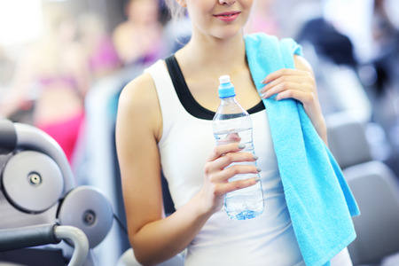 Picture of fit woman in sports clubの写真素材