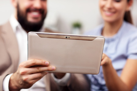 Picture of businesspeople working together in officeの写真素材