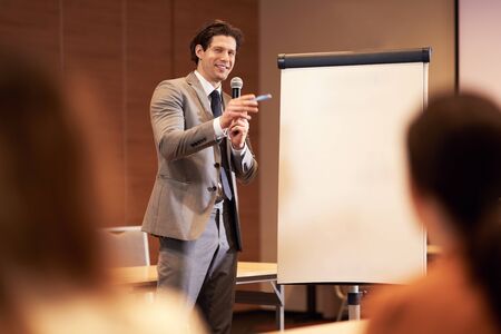 Business people Having training during conference