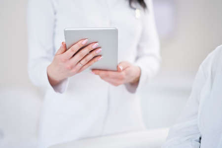 A scene of medical cosmetology treatments botox injection.の写真素材