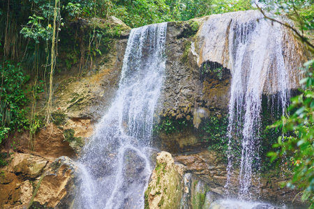Photo of Gozalandia Waterfall in Puerto Ricoの写真素材