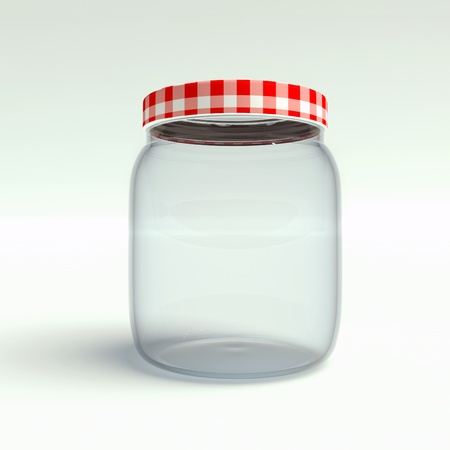 jar on a white backgroundの写真素材