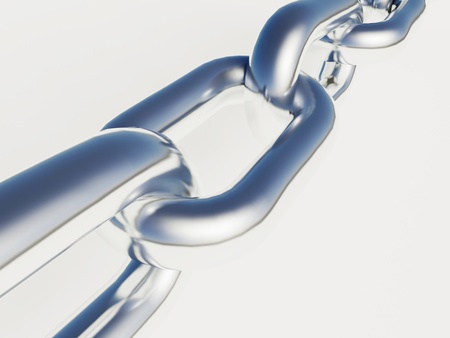 Ankerkette on a white backgroundの写真素材