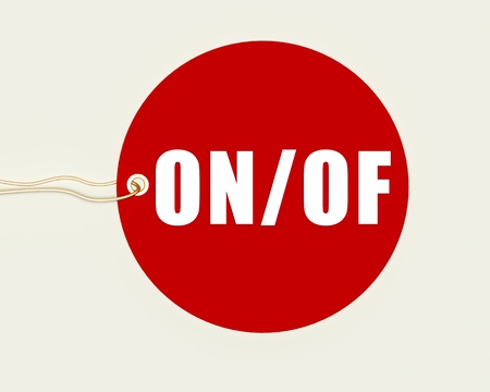 Procent tag on a white background,on,ofの写真素材