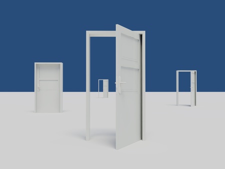 Door to skyの写真素材