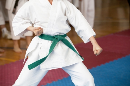 karate trainingの写真素材