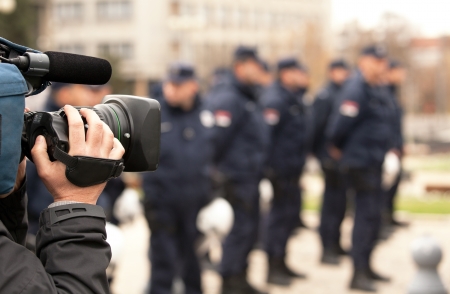 covering an event with a video camera