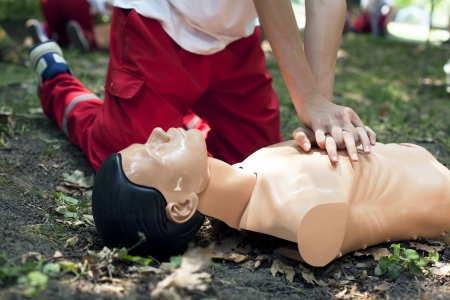 heart massage - first aid