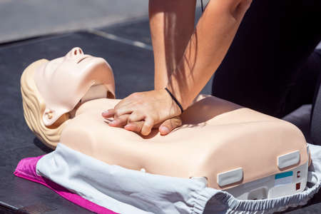 First aid and Cardiopulmonary resuscitation procedure training