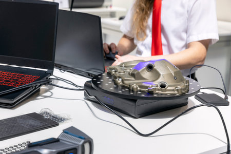 3D quality control and inspection scanning of vehicle part in the automotive industry