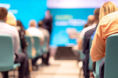 Business conference and presentation or corporate eventの写真素材