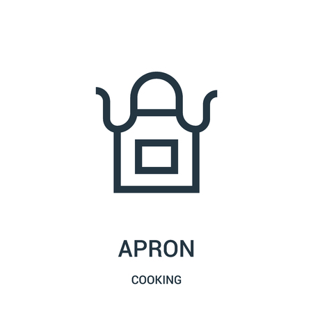 apron icon isolated on white background from cooking collection.のイラスト素材