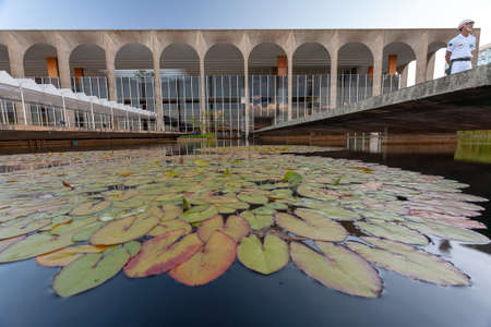 BRASILIA, BRAZIL - MAR 03, 2007 - Brazilian Itamaraty palace - Foreign Office - Department of stateのeditorial素材