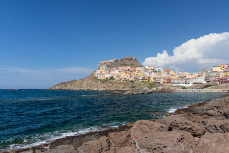 Castelsardo is a town in Sardinia, Italy, located in the northwest of the islandの写真素材