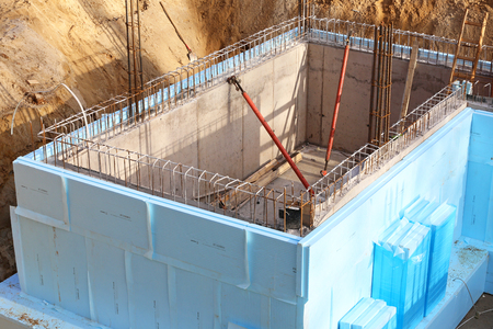 insulating basement wallsの写真素材