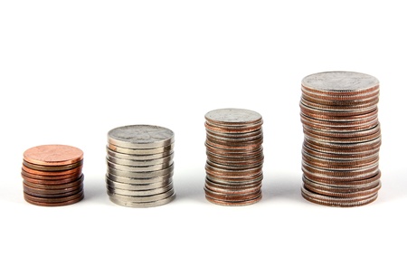 U.S. coin stacks