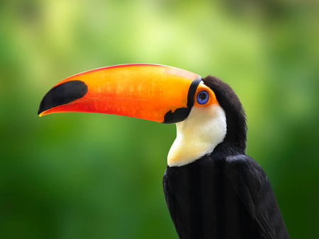 Closeup portrait of a Toco Toucan.の写真素材