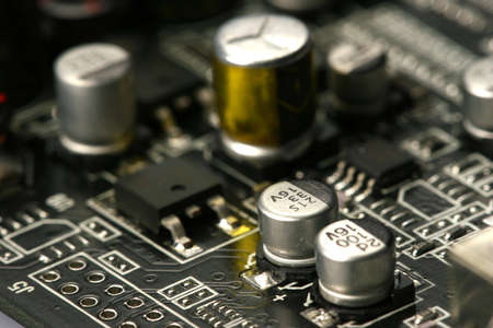 Close shot of a graphics cardの写真素材