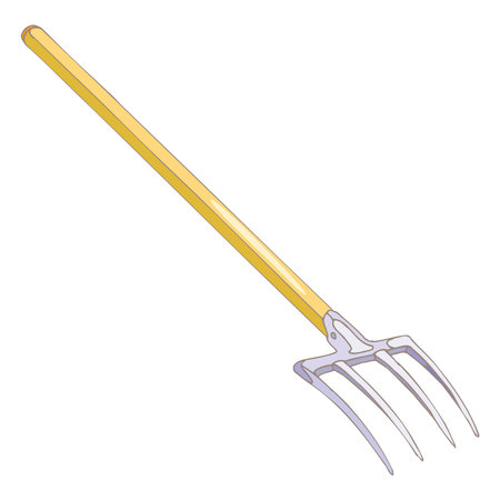 metal and rubber garden tools for weeding watering trimming of plants isolated vector illustrationのイラスト素材