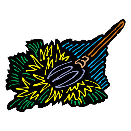 metal and rubber garden tools for weeding watering trimming of plants isolated vector illustrationのイラスト素材