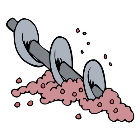 winemakers in work uniform crumple grapes on industrial masher against the background of the winery shop vector design illustrationのイラスト素材