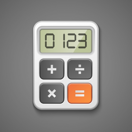 Calculator icon business concept illustrationのイラスト素材