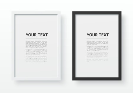 Portrait picture frame for A4 vector illustration isolatedのイラスト素材