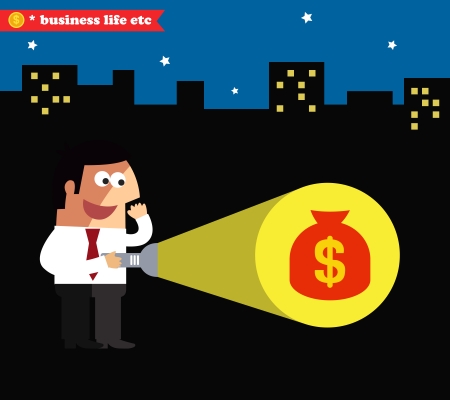 Business achievement found prize illustrationのイラスト素材