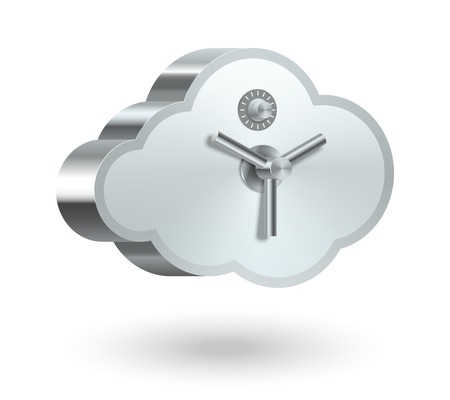 Cloud technology security isolated illustrationのイラスト素材