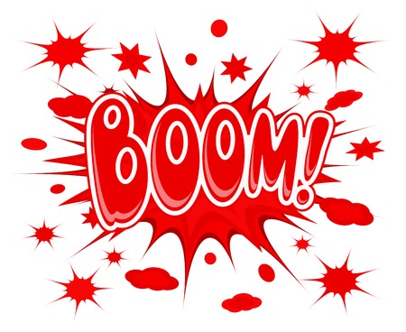 Boom explosion icon vector illustrationのイラスト素材