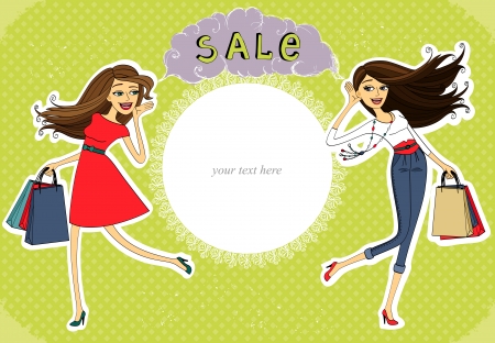 Sale advertisement, invitation banner vector illustrationのイラスト素材