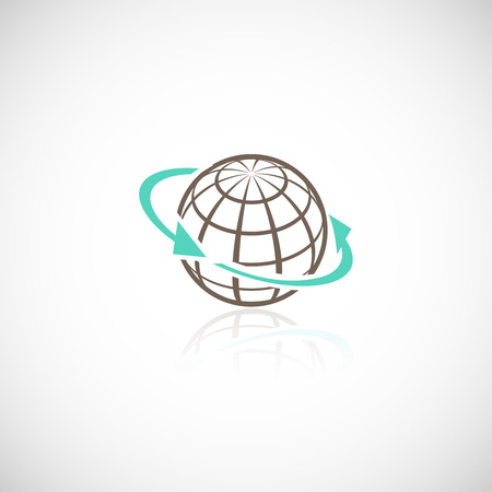 Global networking connection sphere social media worldwide concept vector illustrationのイラスト素材