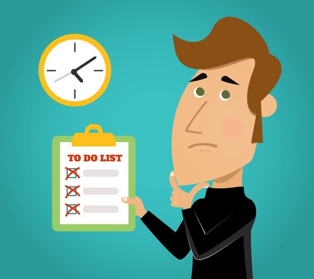 Personal list to do undone items work planner concept with check boxes abstract のイラスト素材